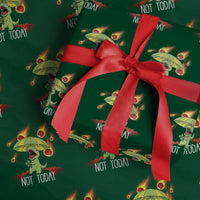 Dinosaur Meteor Shower Astronomy Humor Wrapping Paper Roll Not Today
