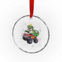 Dinosaur Monster Truck Crystal Glass Ornament TS10
