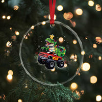 Dinosaur Monster Truck Crystal Glass Ornament TS10