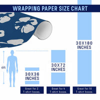 Dinosaur St Patricks Day Shamrock Wrapping Paper Roll Silhouette Boys Toddler Kids