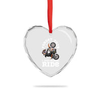 Dirt Bike Boys Heart Crystal Glass Ornament Funny Forgive Toys I Just Wanna Ride Motocross Rider - Wonder Print Shop