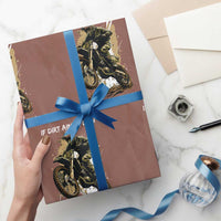 Dirt Bike Motocross Camo Wrapping Paper Roll If Dirt Ain't Flyin You Ain't Tryin - Wonder Print Shop