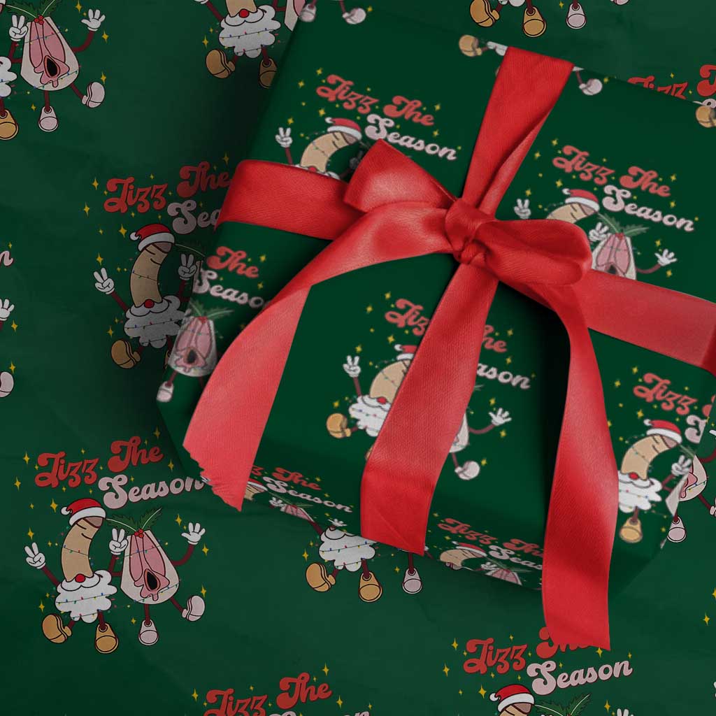 Dirty Christmas Jizz The Season Wrapping Paper Roll Funny Xmas Inappropriate Adult Humor - Wonder Print Shop