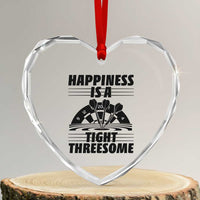 Dirty Joke Darts Gift Heart Crystal Glass Ornament Darts Happiness Is A Tight Threesome - Wonder Print Shop