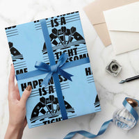 Dirty Joke Darts Gift Wrapping Paper Roll Darts Happiness Is A Tight Threesome - Wonder Print Shop
