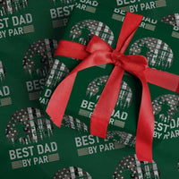 Disc Golf Best Dad By Par Wrapping Paper Roll Funny Sports Golfer Frisbee Camo American Flag - Wonder Print Shop