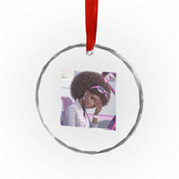 Disgusted Black Doll Meme Crystal Glass Ornament Funny Sassy Reaction Afro Girl With Attitude