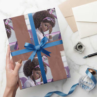 Disgusted Black Doll Meme Wrapping Paper Roll Funny Sassy Reaction Afro Girl With Attitude