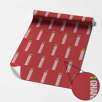 Distressed Ghana Flag Wrapping Paper Roll Vintage Ghanese Flag Africa Ghanaian Heritage
