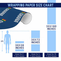 Distressed Ghana Flag Wrapping Paper Roll Vintage Ghanese Flag Africa Ghanaian Heritage