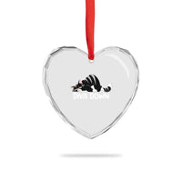Diva Down Heart Crystal Glass Ornament Funny Sarcastic Cat Meme