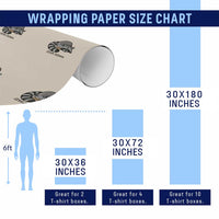 Diva Down Wrapping Paper Roll Funny Raccoon Relaxed
