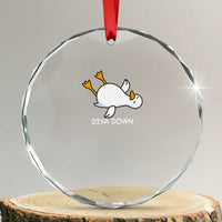 Diva Down Silly Goose Crystal Glass Ornament Funny Sarcastic Animal Meme