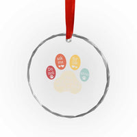 Do Not Ask Me For Life Advice Crystal Glass Ornament Funny Sarcastic Dog Lover Gift