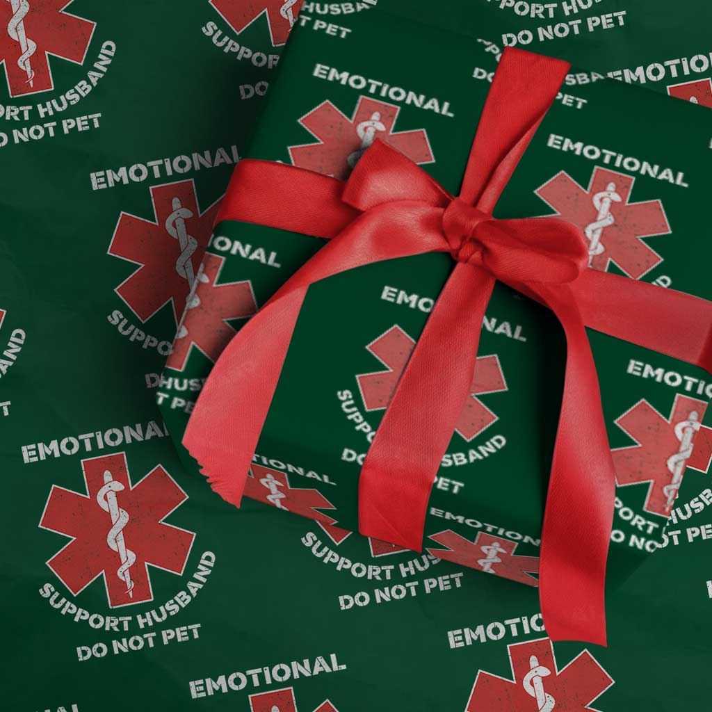 Do Not Pet Husband Wrapping Paper Roll Funny Sarcastic Saying - Wonder Print Shop