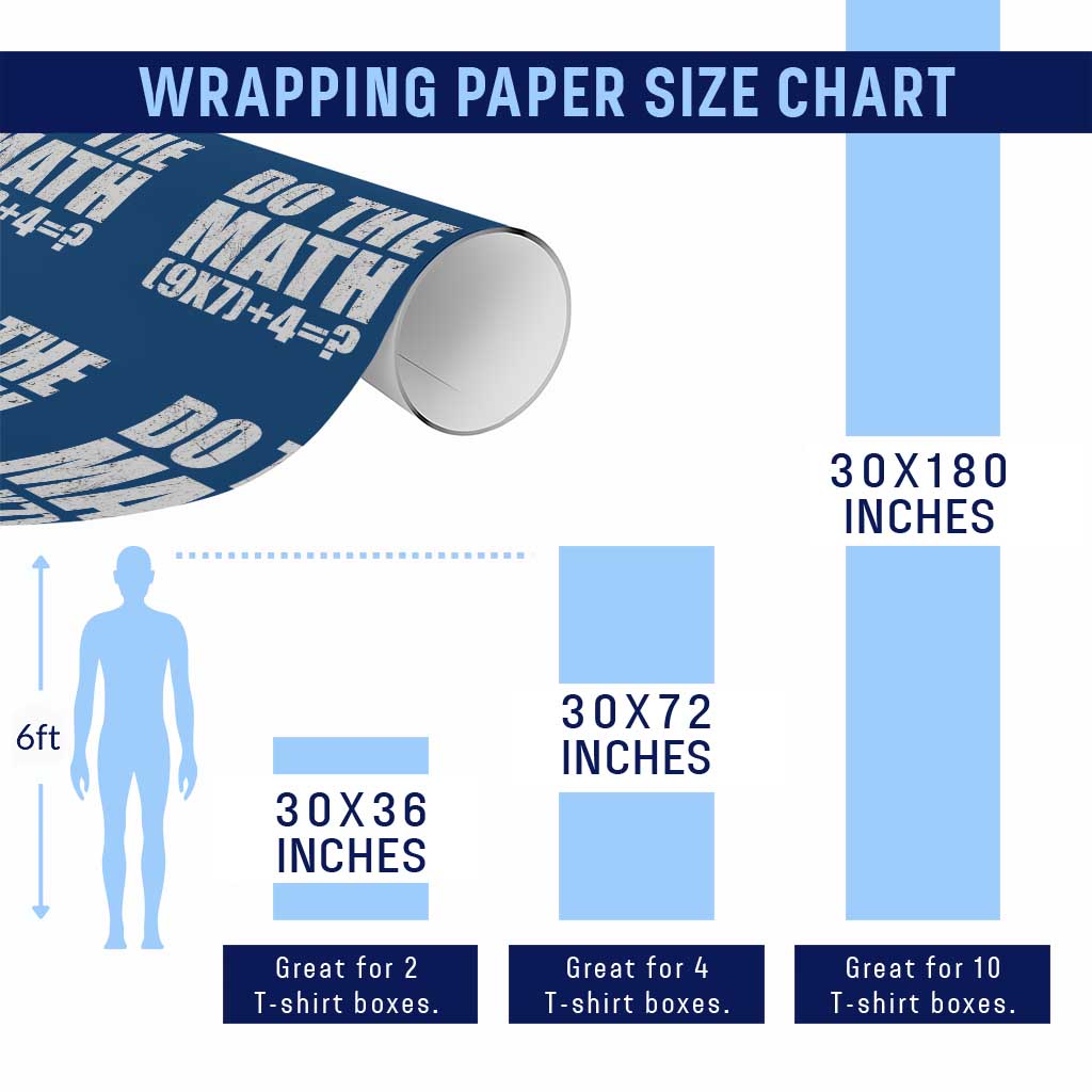 Do The Math 67 Meme Wrapping Paper Roll Funny Six Seven Meme Brainrot Math Teacher - Wonder Print Shop