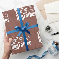 Dog Dad Wrapping Paper Roll The Dogfather Fathers Day Gift For Dog Lovers