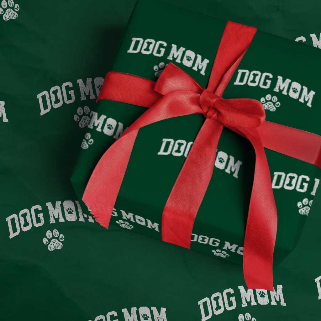 Dog Mom Wrapping Paper Roll Floral Fur Mama Gift For Her Mothers Day - Wonder Print Shop