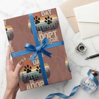 Dog Rescue Wrapping Paper Roll Retro Its A Good Day to Adopt Rescue Dog - Wonder Print Shop