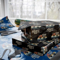 Dog Rescue Wrapping Paper Roll Retro Its A Good Day to Adopt Rescue Dog - Wonder Print Shop
