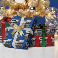 Dog Selfie With Alien UFO Wrapping Paper Roll Funny Fishing Golden Retriever Smoking Dog Lover - Wonder Print Shop