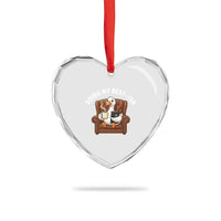 Doing My Best-ish Heart Crystal Glass Ornament Funny Silly Goose Sarcastic Joke