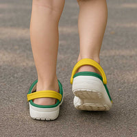 Dominica Clogs Shoes Heritage Palette Flag-Inspired - Wonder Print Shop