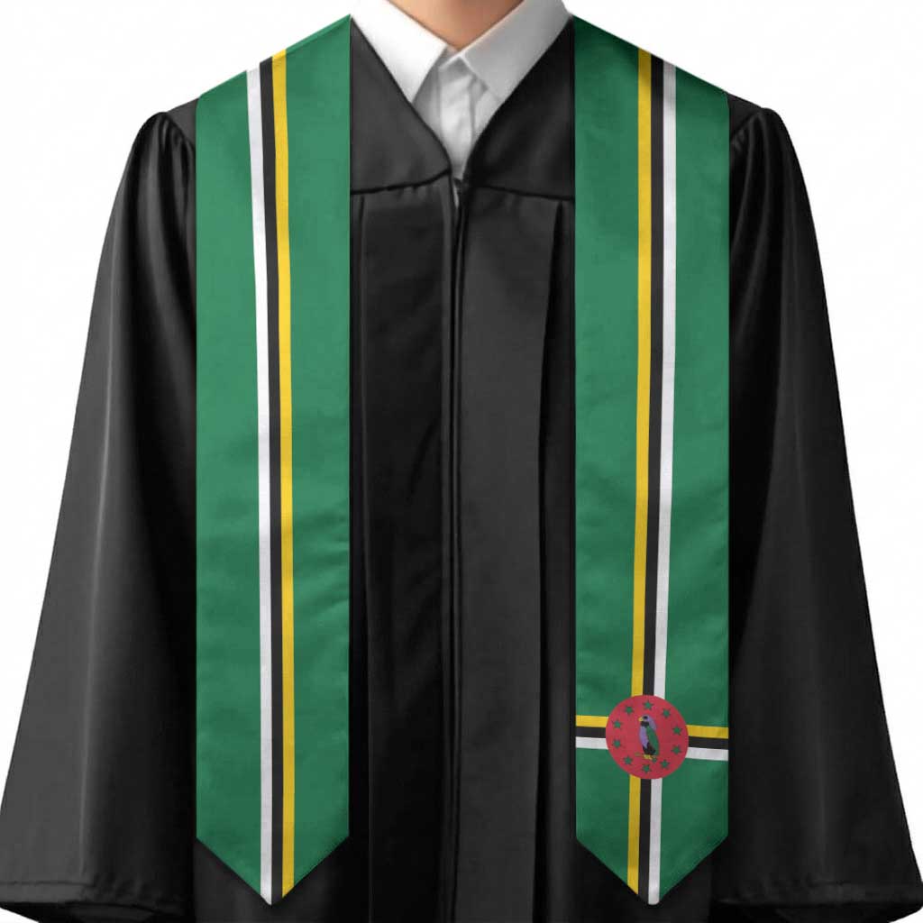 Dominica Graduation Stole Flag Style