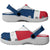 Dominican Republic Clogs Shoes Heritage Palette Flag-Inspired - Wonder Print Shop