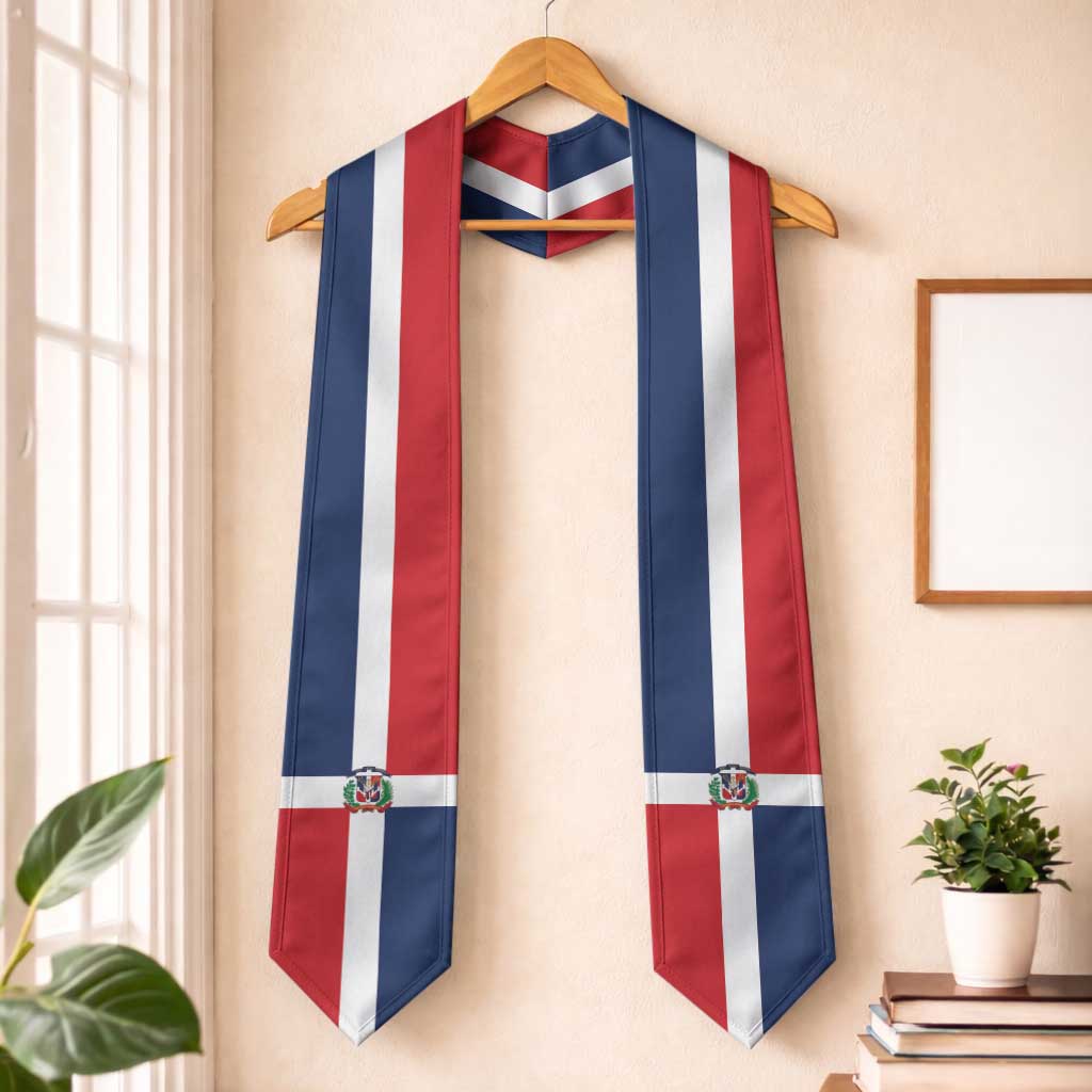 Dominican Republic Graduation Stole Flag Style