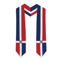 Dominican Republic Graduation Stole Flag Style