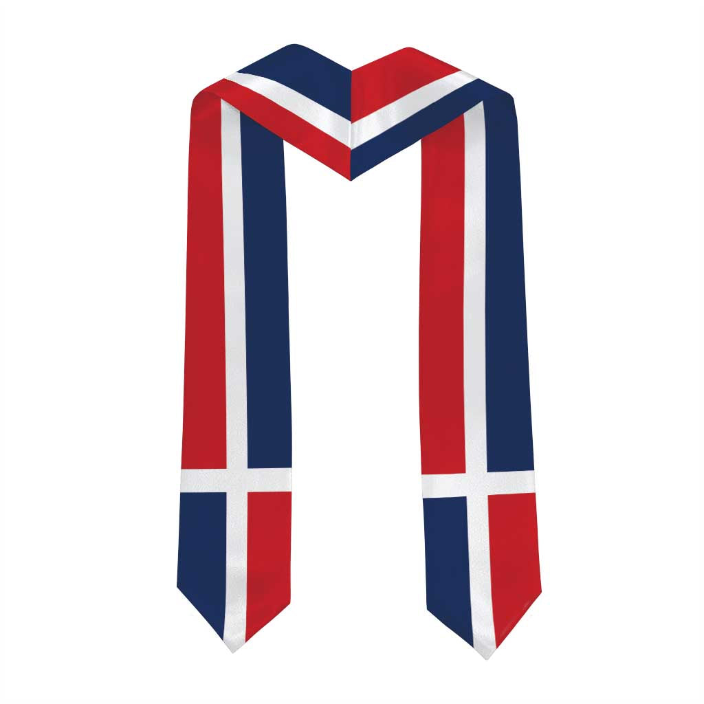 Dominican Republic Graduation Stole Flag Style