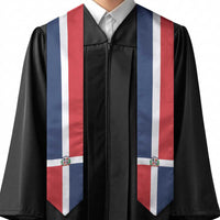 Dominican Republic Graduation Stole Flag Style
