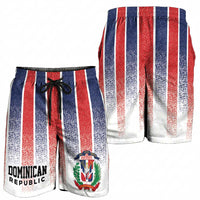 Dominican Republic Shorts for Men Stripe Stylized