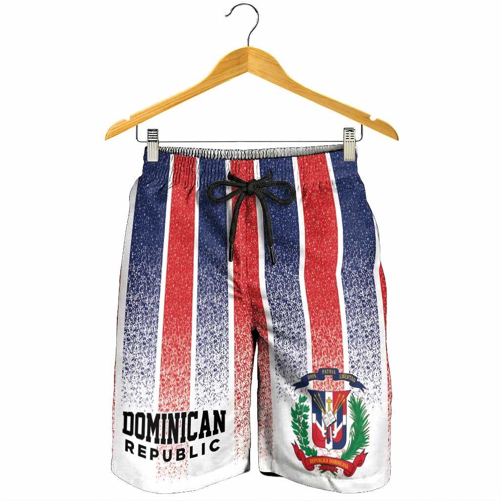 Dominican Republic Shorts for Men Stripe Stylized