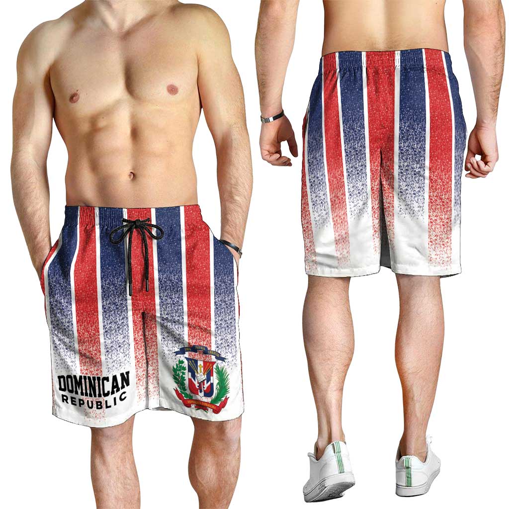 Dominican Republic Shorts for Men Stripe Stylized