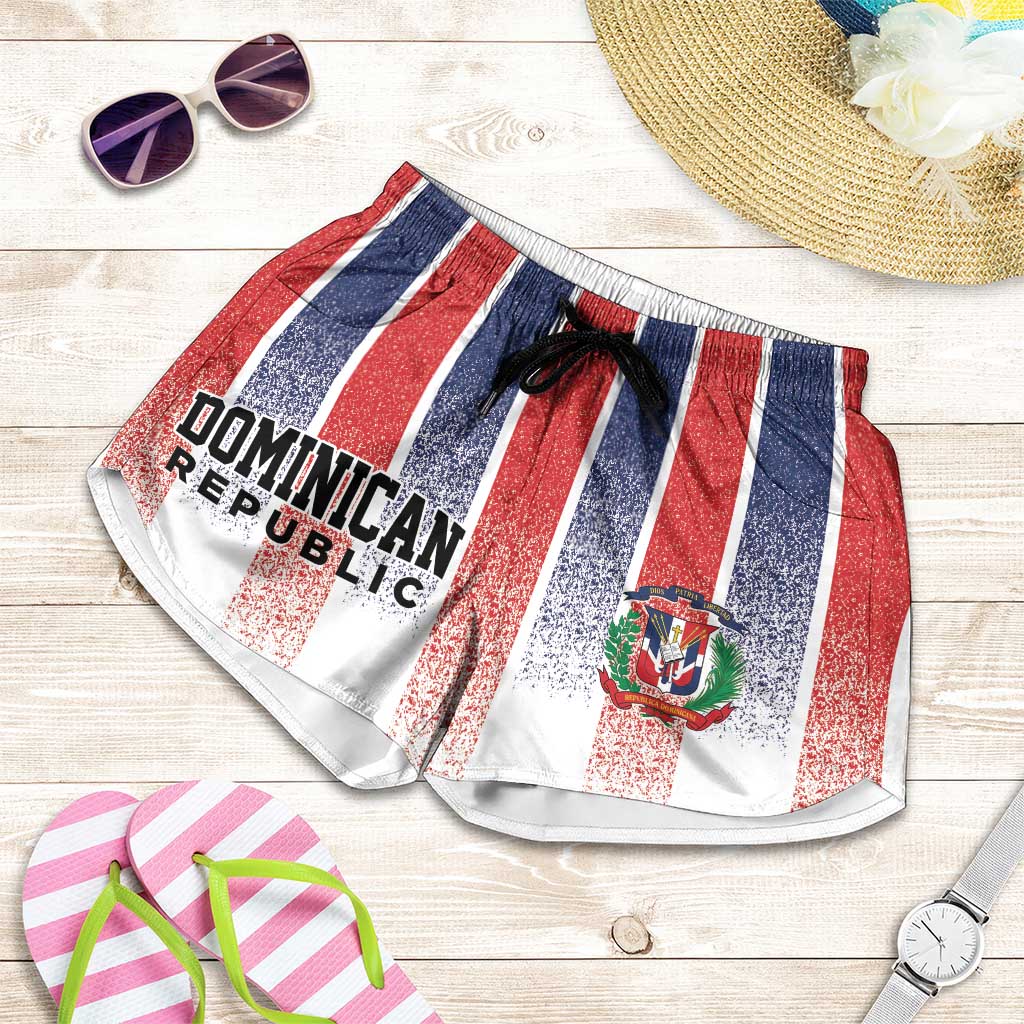 Dominican Republic Shorts for Women Stripe Stylized