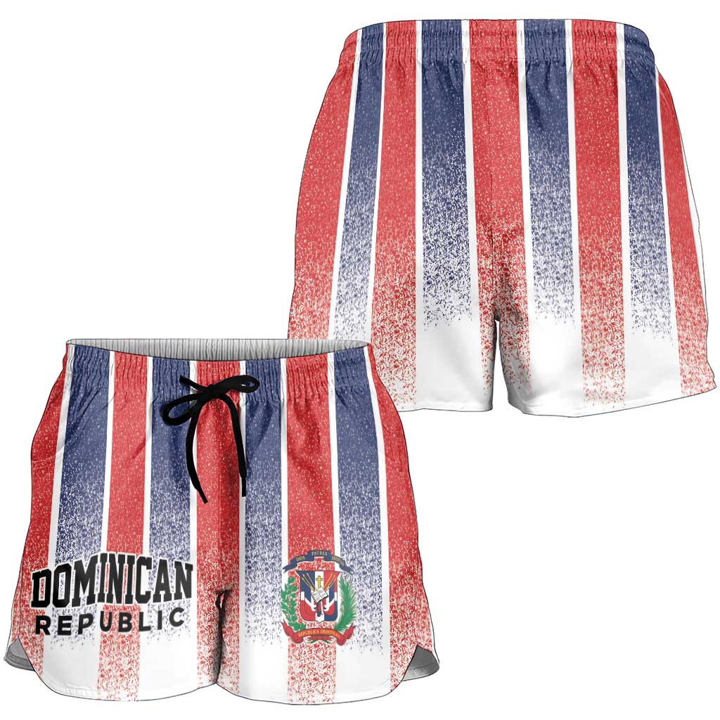 Dominican Republic Shorts for Women Stripe Stylized