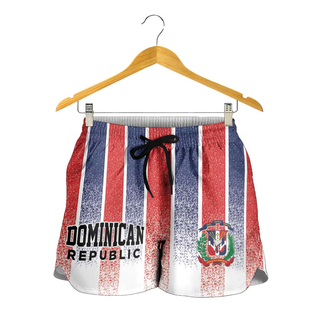Dominican Republic Shorts for Women Stripe Stylized