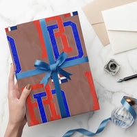Dominican Republic Wrapping Paper Roll Distressed RD Flag Dominican Pride