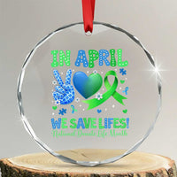 Donate Life Month Crystal Glass Ornament In April We Save Lives Organ Donation
