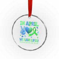 Donate Life Month Crystal Glass Ornament In April We Save Lives Organ Donation