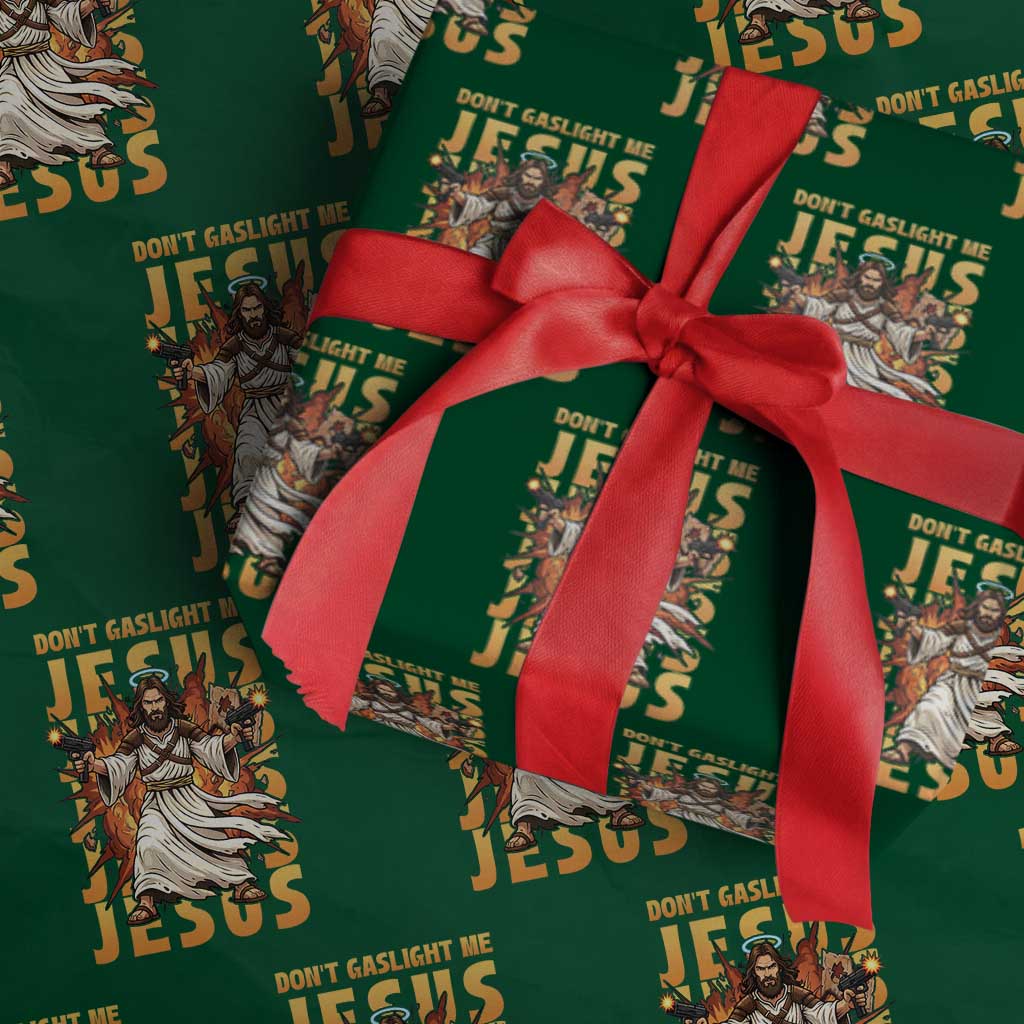 Don't Gaslight Me Jesus Wrapping Paper Roll Funny Princess Cat Christian Meme
