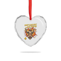Don't Gaslight Me Jesus Heart Crystal Glass Ornament Funny Princess Cat Sci-Fi Book Lover