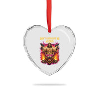 Dont Gaslight Me Jesus Heart Crystal Glass Ornament Princess Cat Donut Meme Faith Humor