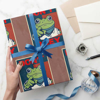 Don't Obey Portland Frog Wrapping Paper Roll Frogs Protest Activism Hope Style Poster Graphic - Wonder Print Shop