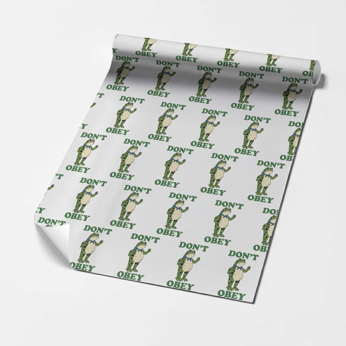 Don't Obey Portland Frog Wrapping Paper Roll Resist Inflatable Frogs Protest - Wonder Print Shop