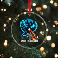 Don’t Tread on MN Minnesota Crystal Glass Ornament Rebel Loon Ice Out Resistance