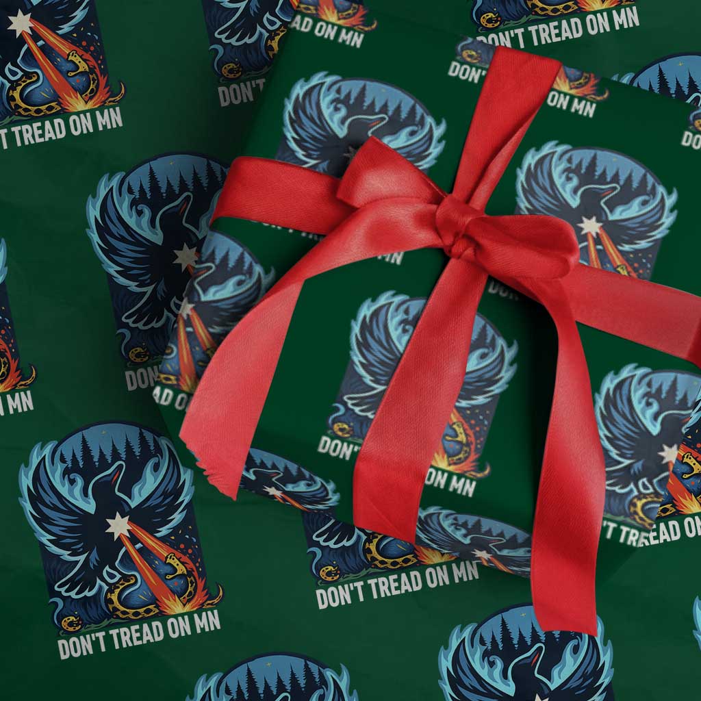 Don’t Tread on MN Minnesota Wrapping Paper Roll Rebel Loon Ice Out Resistance