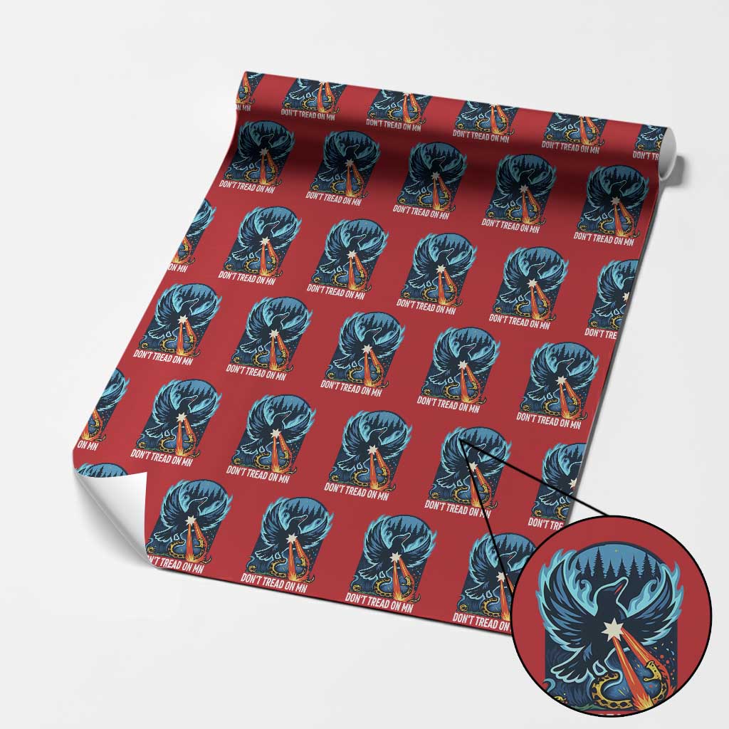 Don’t Tread on MN Minnesota Wrapping Paper Roll Rebel Loon Ice Out Resistance